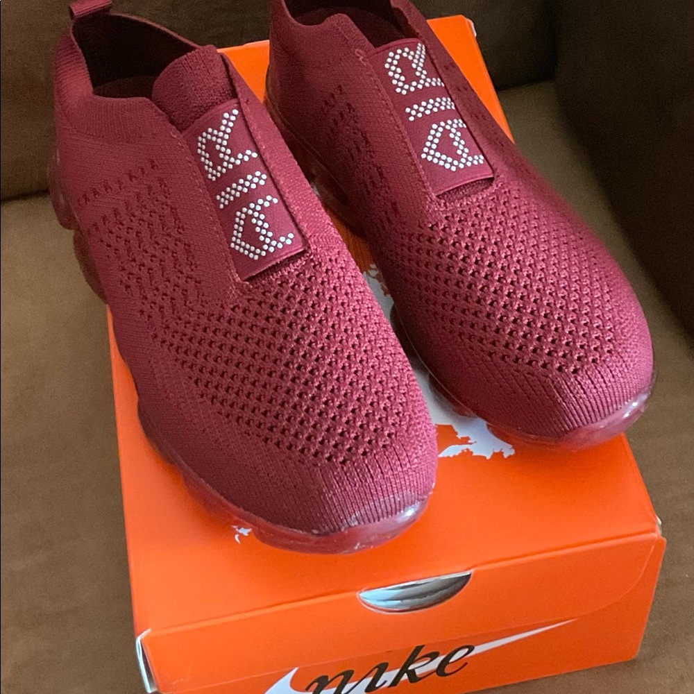 Air flynit sneakers burgundy